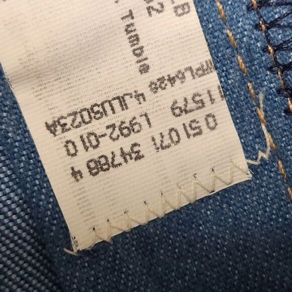 Vintage Wrangler Jeans Pants Mens 40x32 Flared Wide Leg Denim Blue Stretch USA - Picture 7 of 16